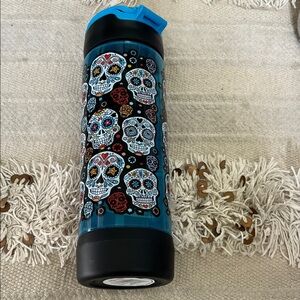 Skull Design Light Up Water Bottle